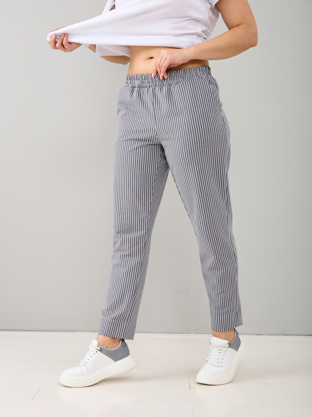 Брюки Бфл-229/полоса-антрацит