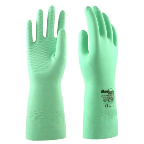 Перчатки "КОНТАКТ" L-F-02 аналог БЕРЛИНА, р.S,M,L,XL (латекс, хл. слой, толщ.0,52мм, дл.320мм)