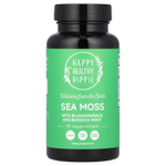 Happy Healthy Hippie, Морской мох с лазуритом и корнем лопуха, 60 растительных капсул