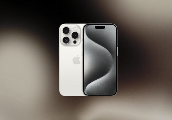 Телефон Apple iPhone 15 Pro 256Gb (White titanium)