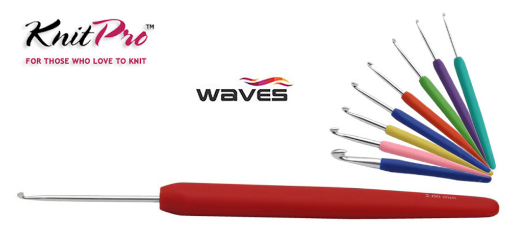 Крючок для вязания с эргономичной ручкой KnitPro Waves