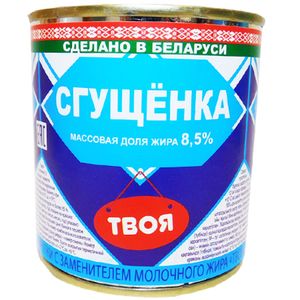 МОЛОКО СГУЩЕННОЕ ТВОЯ СГУЩЕНКА 8.5% 380ГР