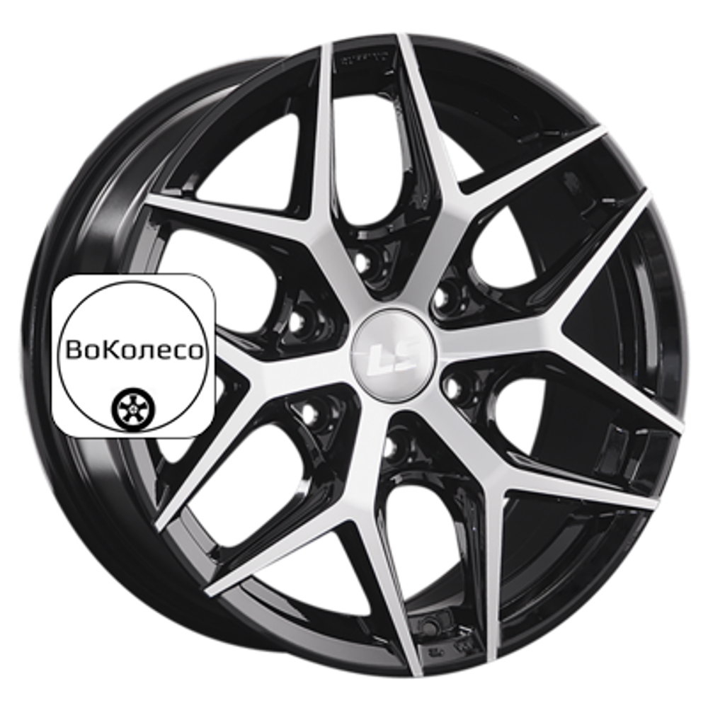 8x17/6x139,7 ET36 D100,1 1303 BKF (конус, Колпак+лого) LS
