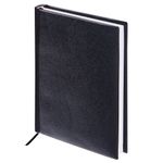 Ежедневник недатированный А5 (138х213 мм) BRAUBERG "Select", балакрон, 160 л., черный, 123429