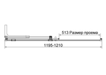 Душевая дверь Волк-Ин (Walk-In) VDS-4WSL120CL-L, 1200, хром, стекло прозрачное, левая