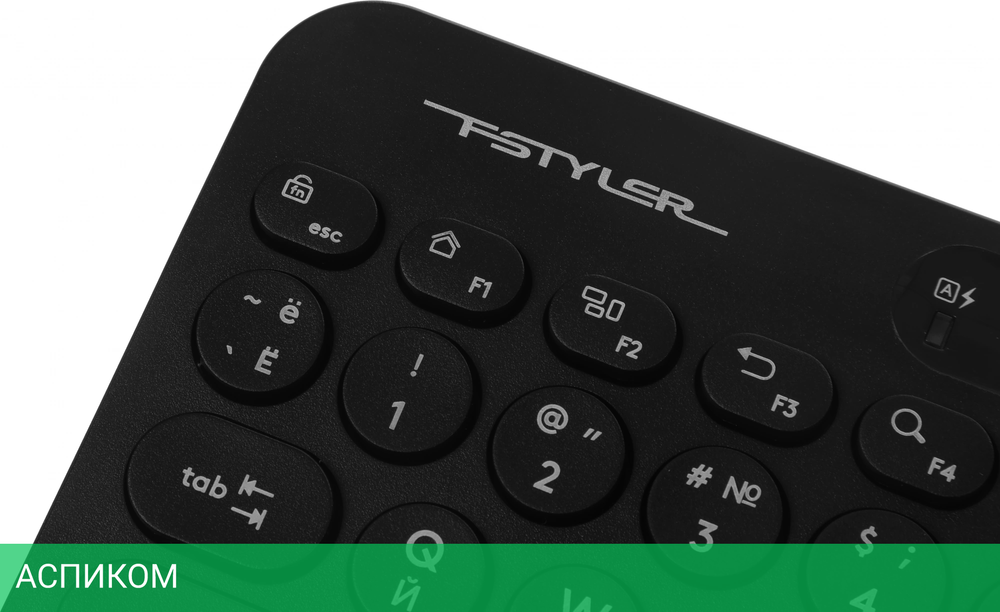 Клавиатура A4Tech Fstyler FBK36C AS черный (FBK36C AS)