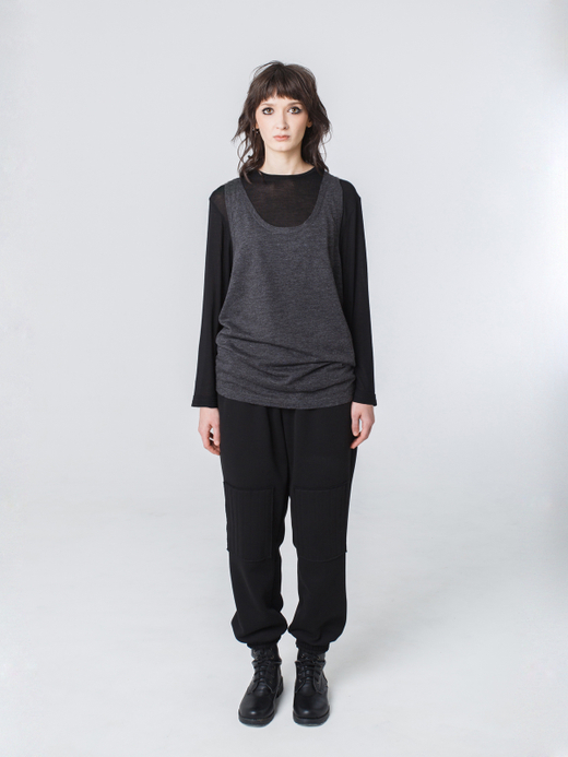 Майка унисекс "Серость". Серый меланж