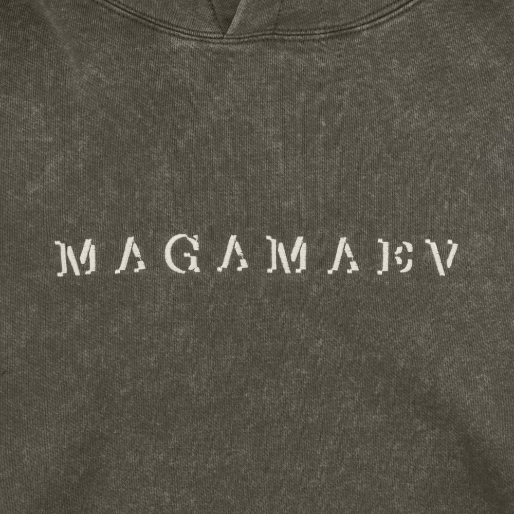 Худи Magamaev Script hoodie (green/washed)