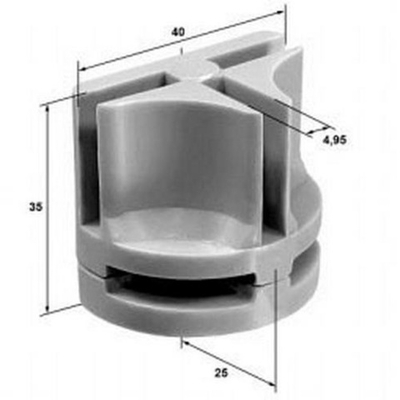 Соединитель стеклянных витрин ФВТ-5 (серый) тавр