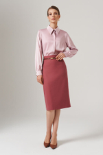 23086 Блузка женская (пепельно-розовый)