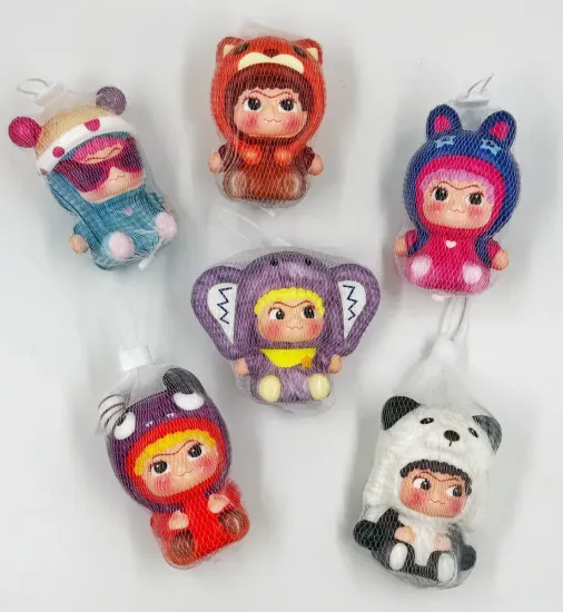 Сквиш Вакуку в сеточке в ассорт. 10см