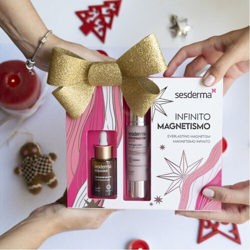 Sesderma - Подарочный набор INFINITO MAGNETISMO: ACGLICOLIC Сыворотка с гликолевой кислотой, 30 мл + RESVERADERM ANTIOX Крем омолаживающий концентрированный, 50 мл