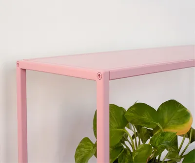 Стеллаж металлический 155х60х25, розовый