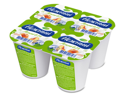Нежный Легкий 0.1% Йогурт с Соком Персика 95гр