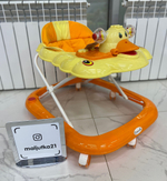 Ходунки SBL 5301 (Teddy Bear)  оранжевый (силиконовые колеса)