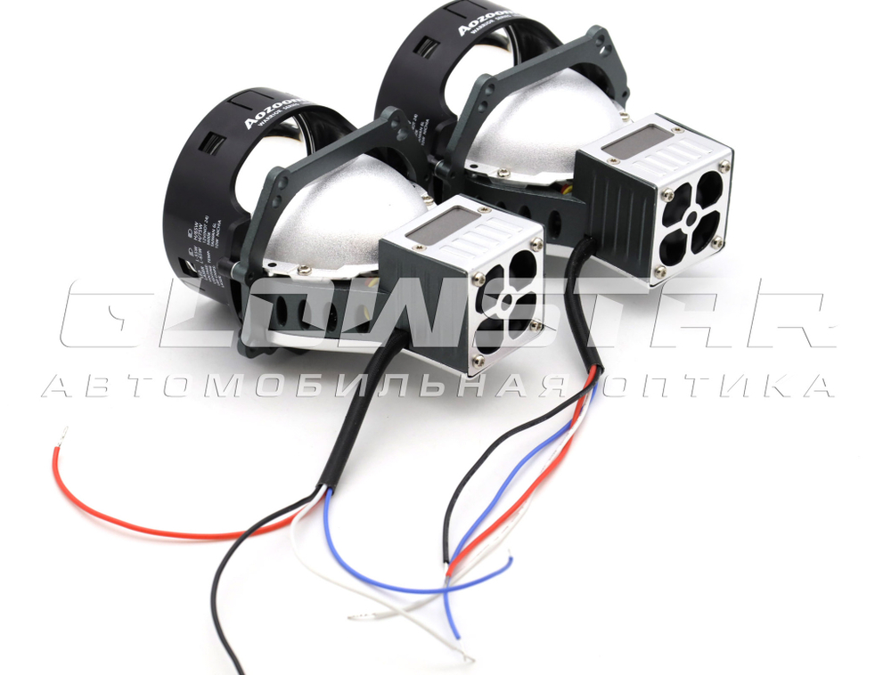 Билед модули Aozoom Black Warrior New 3.0 дюйма, 2 чипа, 5500K, 12V, 55W/65W, крепление 3R (комплект, 2шт)