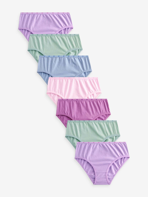 Трусы для девочки Next 340-664, 7 шт., Розовый, Сиреневый, Салатовый
