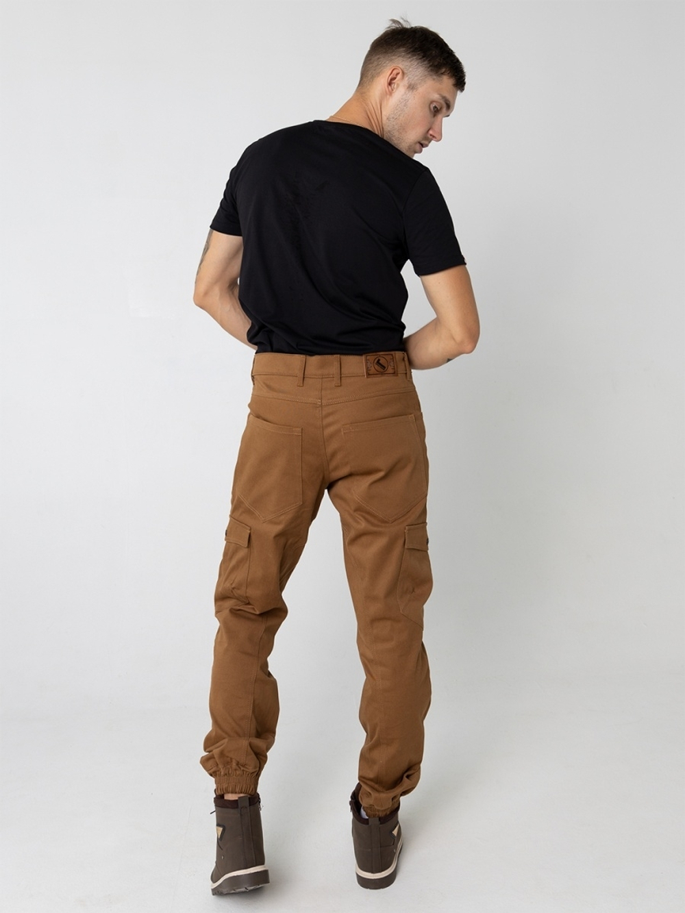 Брюки карго мужские темно-горчичные Город Горький