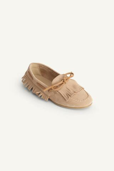 ZARA ЗАМШЕВЫЕ ЛОФЕРЫ, БЕЖЕВЫЙ