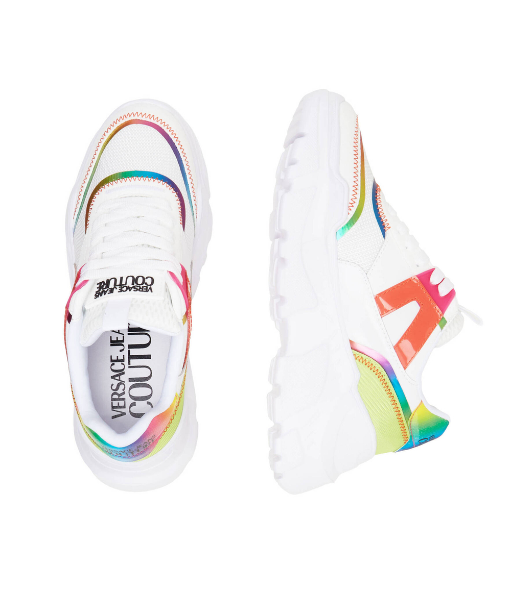 Кожаные кроссовки Versace Jeans Couture - белый(76VA3SC4ZSB10)