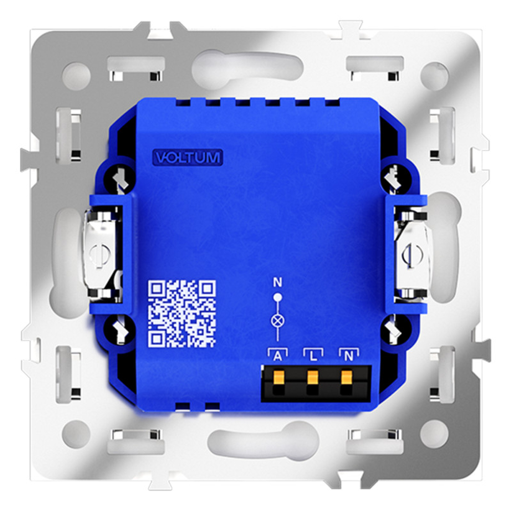 Датчик движения встраиваемый VOLTUM S70, (белый глянцевый)