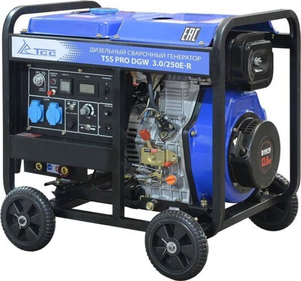 Сварочный генератор ТСС PRO DGW 3.0/250E-R дизельный 022833