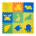 Коврик-пазл BABYPUZZ (9 плит 33x33x1см, ~1кв.м./уп) Морской мир