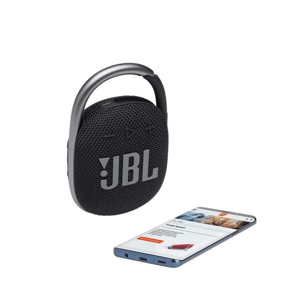 Портативная колонка JBL Clip 4 Black - купить на официальном сайте JBL