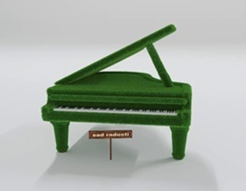 Фигура с искусственным озеленением “Рояль”