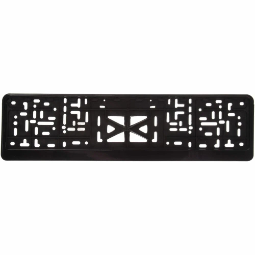 Рамка под номер "SKYWAY" пласт. с защелкой полированная черная (без надписи) (1 шт.) (S04102003)