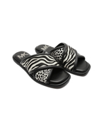 Шлепанцы кожаные gideon slide Michael Kors - черный(40T2GDFA1H)