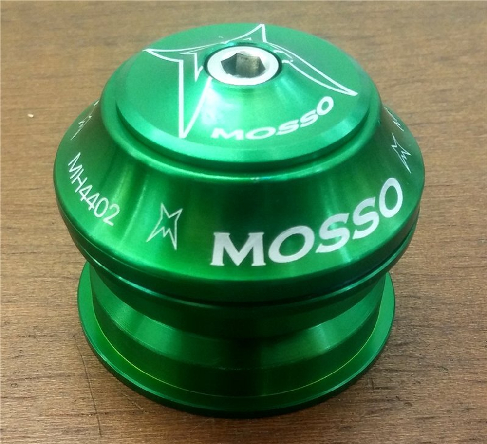 Рулевая колонка Mosso MH4402, 44 мм, 1-1/8, пром подшипник, 122 гр.(Цв. зеленый)
