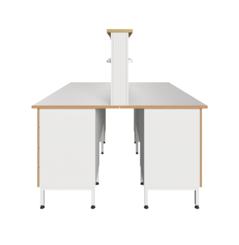 Стол островной физический с рабочей поверхностью из ламината