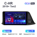 Teyes CC2 Plus 9"для Toyota C-HR 2019+ (Тип 2)