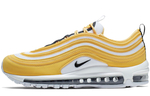 Nike Air Max 97 comfortable retro non-slip wear-resistant lightweight low-top air cushion casual running shoes women's yellow and white