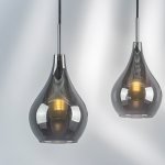 803037 Подвес PENTOLA 1х25W G9 ХРОМ/ДЫМЧАТЫЙ