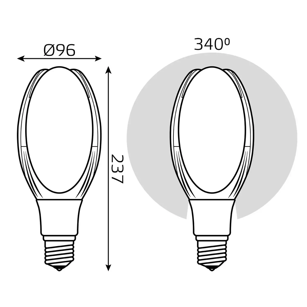 Лампа Gauss LED Basic BT100 30W E40 2950lm 6500K  11834332