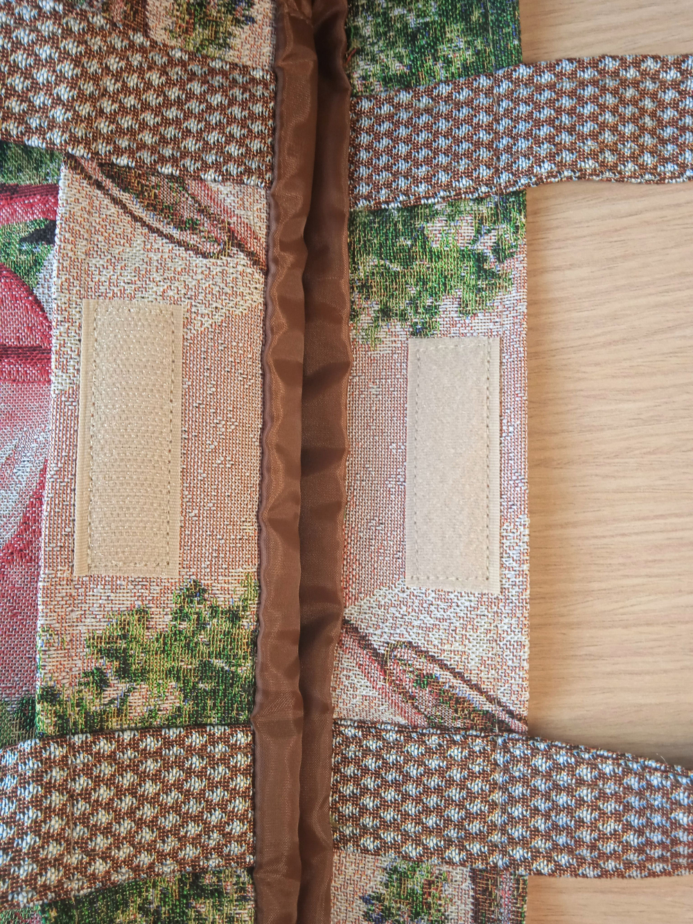 Гобеленовая сумка Розовый фламинго (39х39х12)