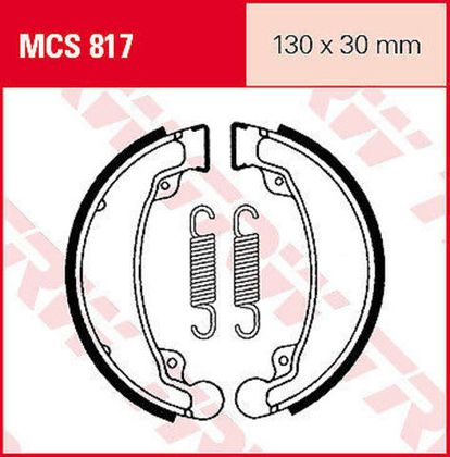 Колодки тормозные барабанные TRW MCS817