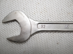 Ключ гаечный рожковый двухсторонний 27х32 CHROME VANADIUM