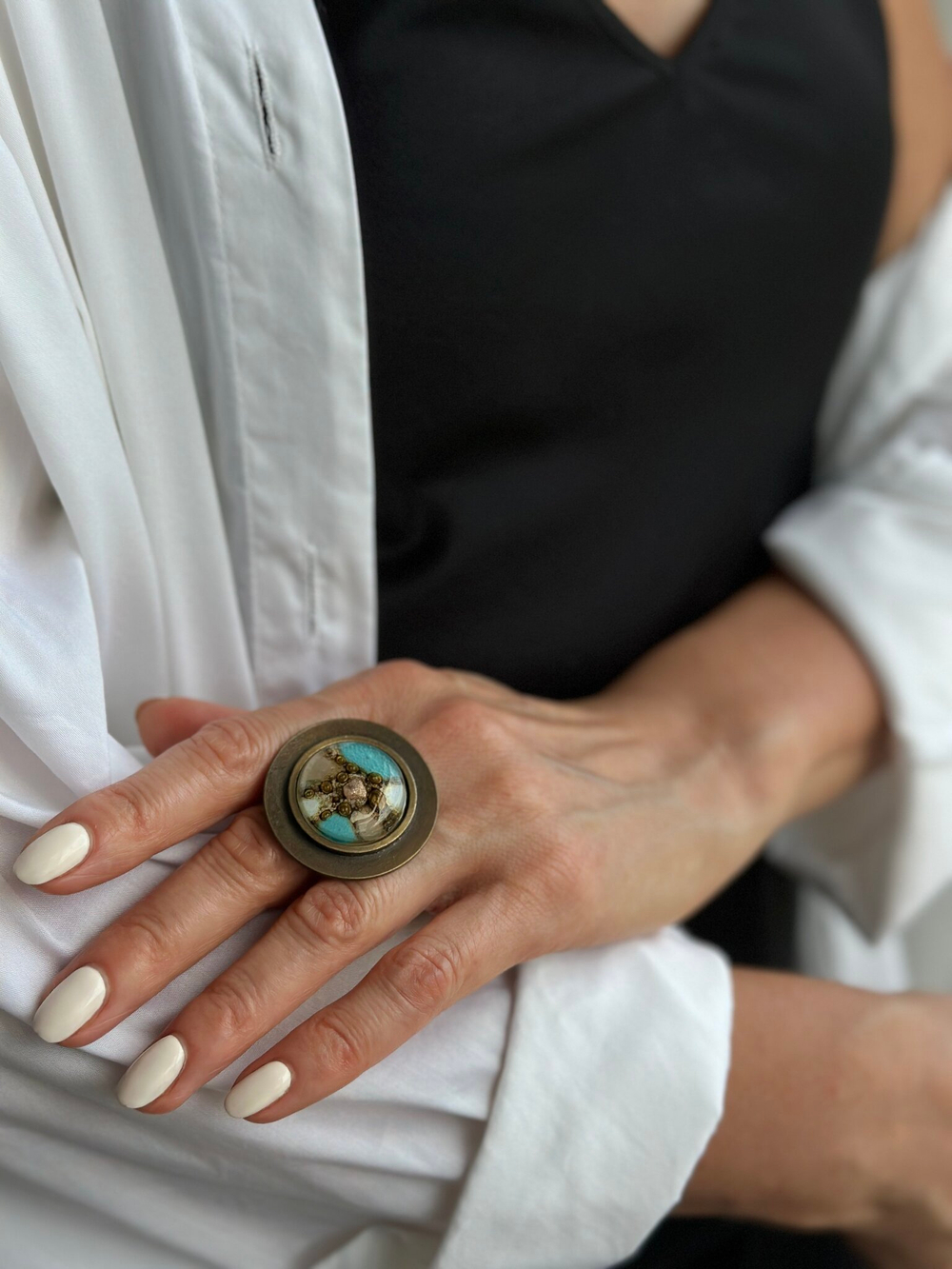 Кольцо Metal round 55