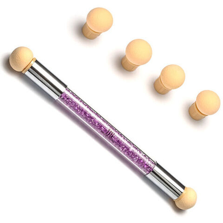 Аэропуффинг-аппликатор для градиента с сиреневыми кристаллами, TNL