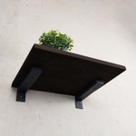 Настенные полки из натурального дерева в стиле Лофт