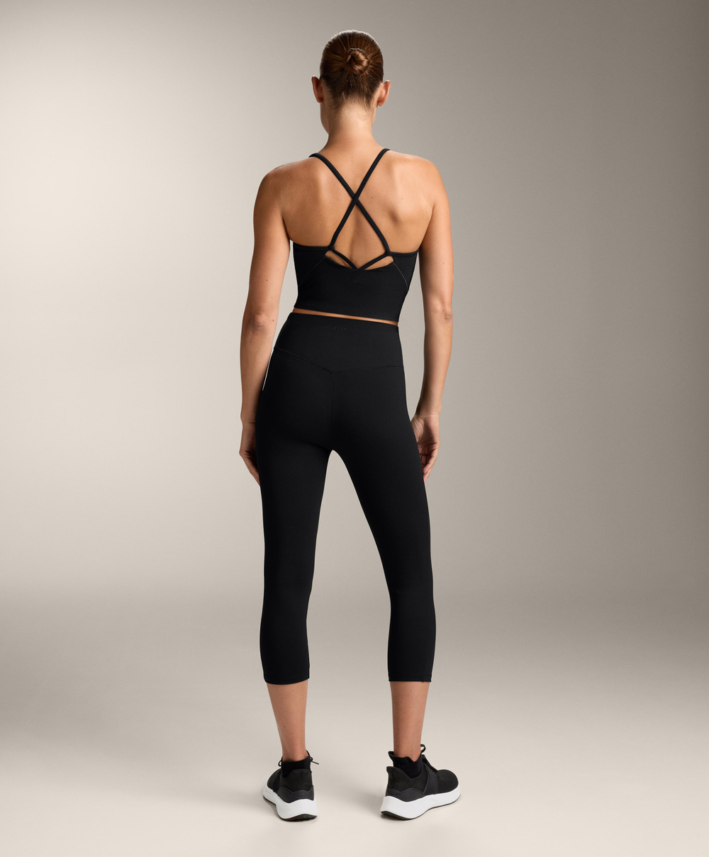 OYSHO Леггинсы-капри Evermove с высокой посадкой 50 см, черный