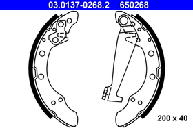 ATE - 03013702682-ATE - Brake Shoe Set