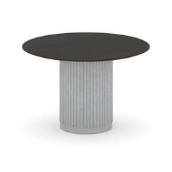 Felto Стол переговорный круглый D=1200мм PR.C.SPRG-006.M Дуб Темный/Металл Серый/Зимний Лес 1200*120