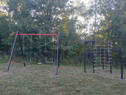 Монтаж уличных качелей Sv Sport