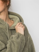 Толстовка плюшевая с капюшоном