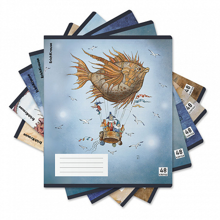 Тетрадь А5 48л кл. Erich Krause "Волшебное путешествие", пластик обложка, ассорти MIX-PACK