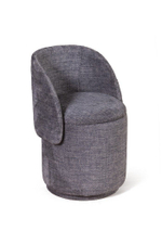 Пуф с кручением Bubble, микромех Rozy dark grey